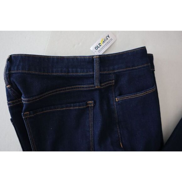 Old Navy 487325 Women's Sz 10 Dark Wash Blue High-Rise Wow Flare Denim Jeans - Picture 5 of 10